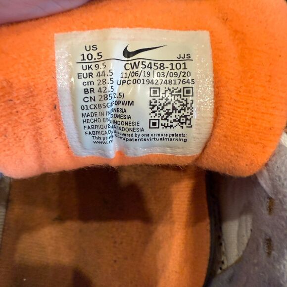 Nike Air Max 90 Recraft Total Orange - Men's Size 10.5 (CW5458-101) - Picture 9 of 13